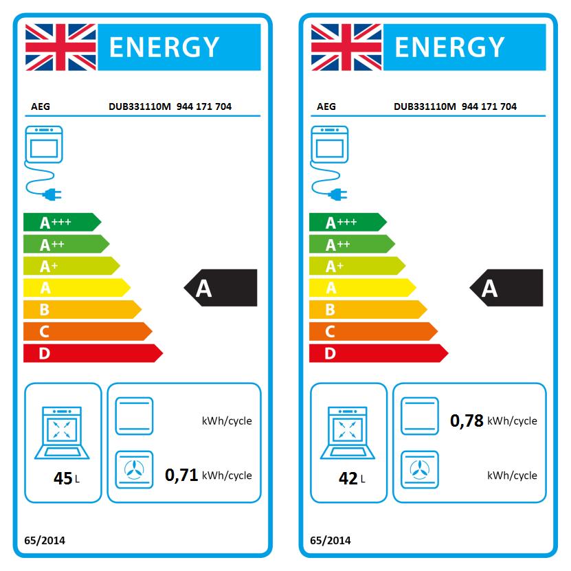 AEG DUB331110M Built Under Electric Double Oven
