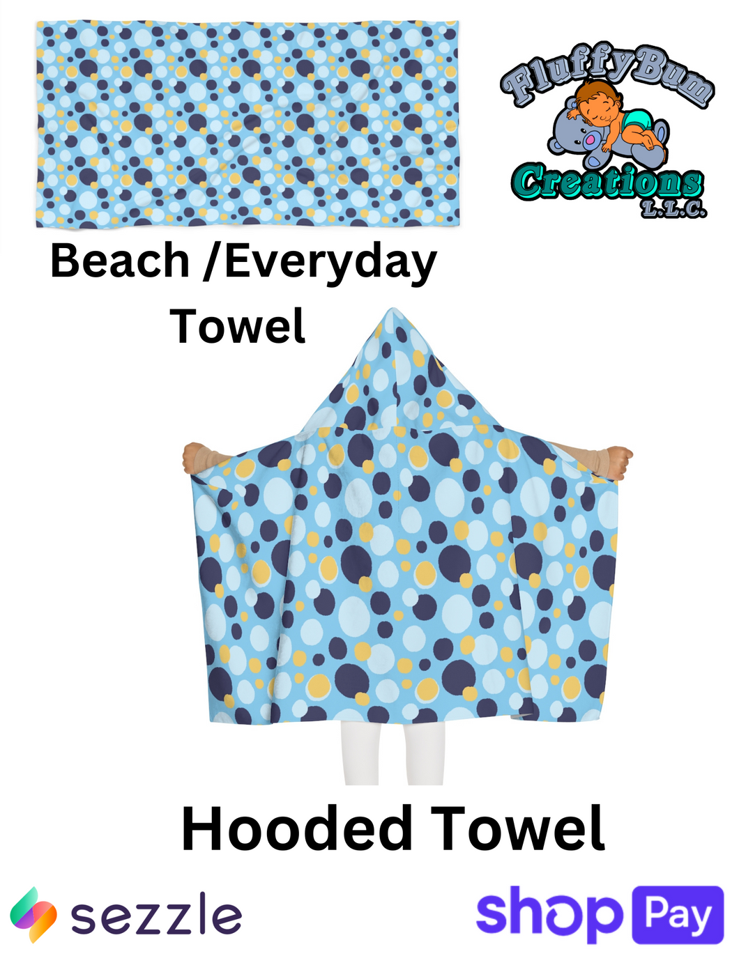 MTO Blue Dog Towel