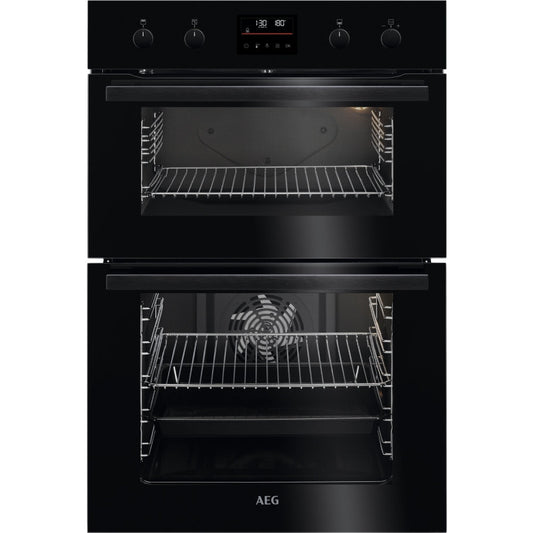AEG DCB535060B Built In Black Electric Double Oven