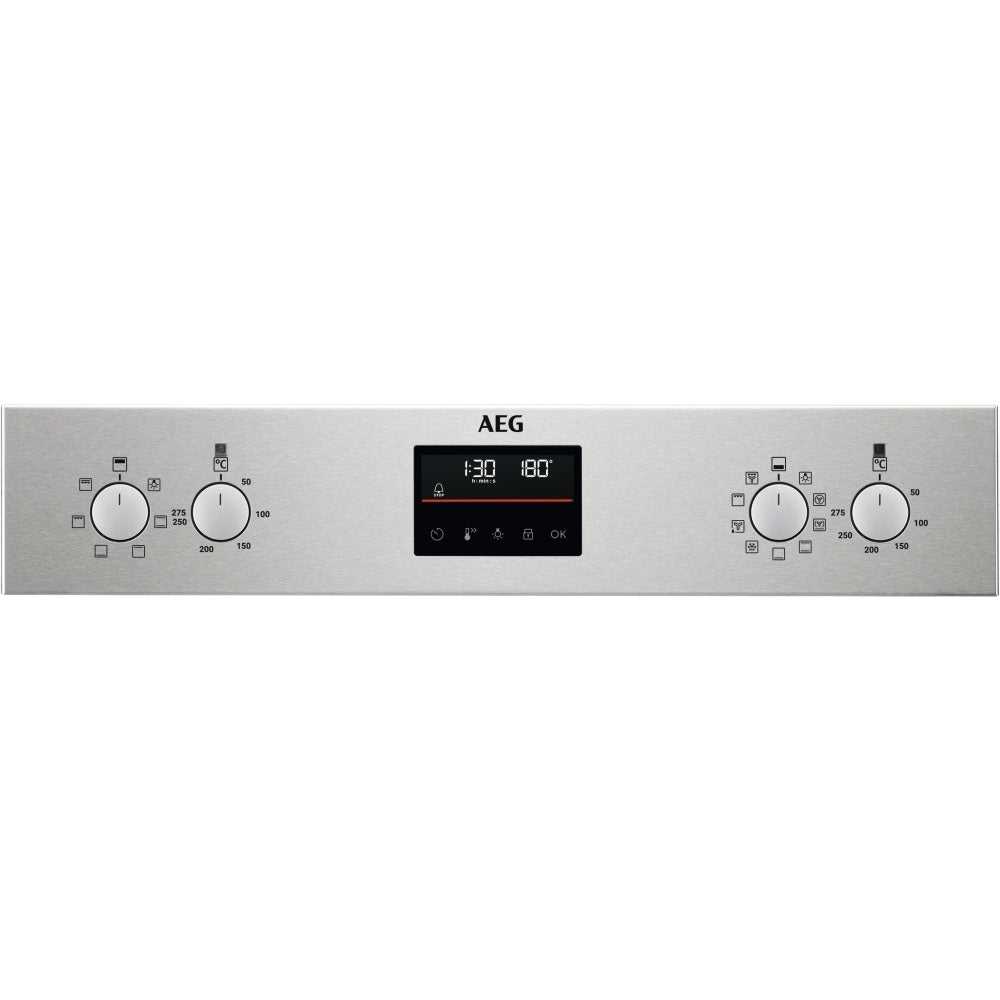 AEG DCB535060M Built In Stainless Steel Electric Double Oven