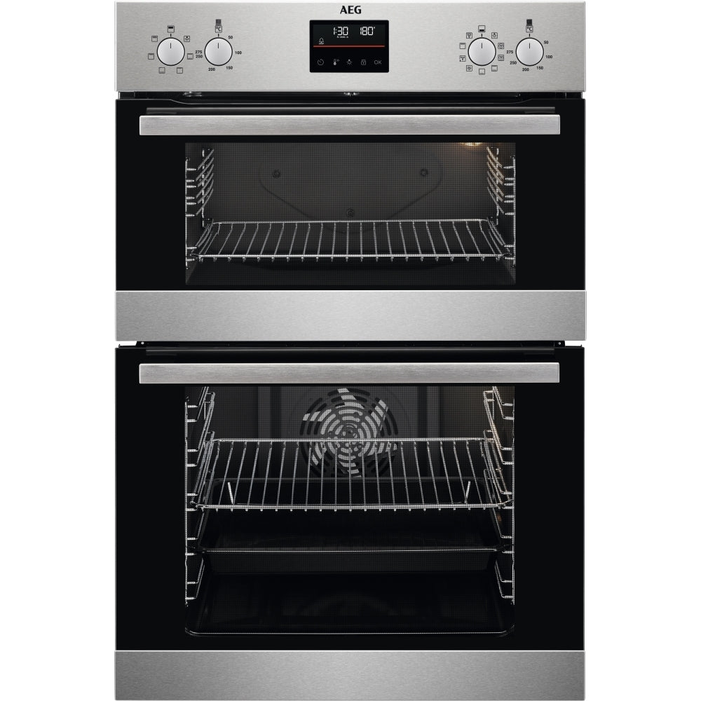 AEG DCB535060M Built In Stainless Steel Electric Double Oven