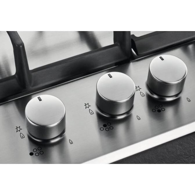 AEG HGB64200SM 4 Burner Stainless Steel Gas Hob