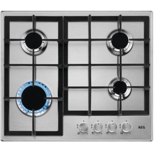 AEG HGB64200SM 4 Burner Stainless Steel Gas Hob