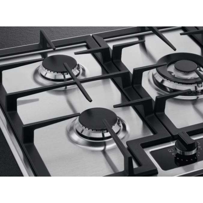 AEG HGB75420YM 75cm 5 Burner Stainless Steel Gas Hob