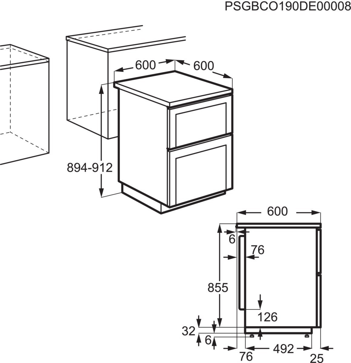 AEG CCB6740ACM Freestanding Electric Cooker