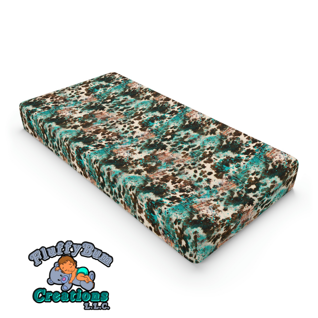 MTO Rustic Cow Changing Pad Cover