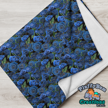 Load image into Gallery viewer, MTO Blue Rose-Blanket
