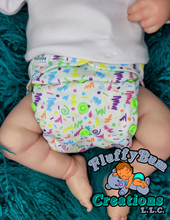 Load image into Gallery viewer, 90&#39;s Abstract Pocket Diaper
