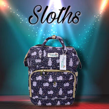 Load image into Gallery viewer, Sloths Diaper bag
